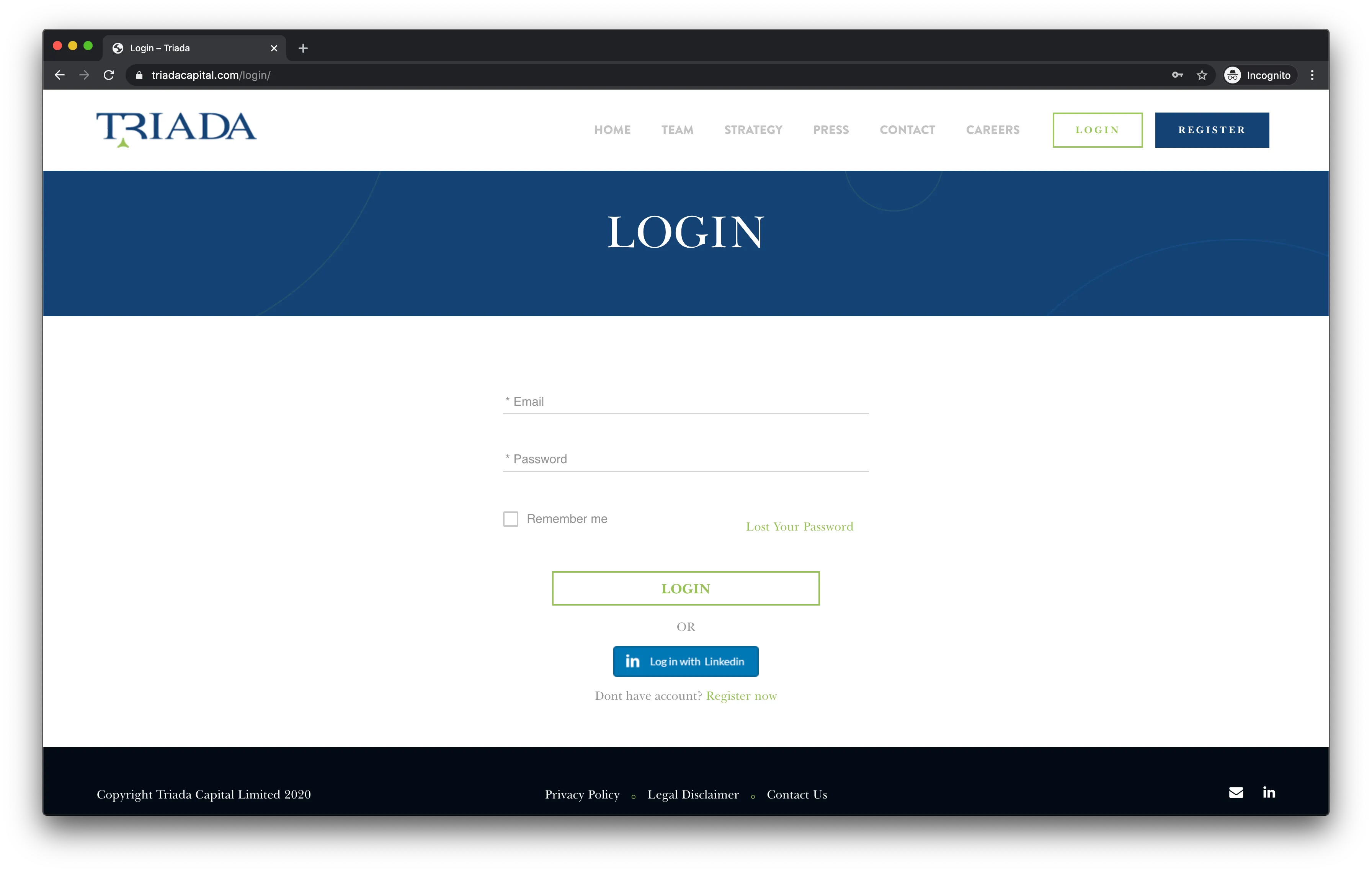Client Management System screen 1